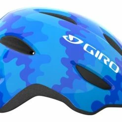 Giro Scamp Kinder Fahrradhelm - Blue Splash -Fahrradhelme mit Beleuchtung Verkäufe 200165045 Giro Scamp blue splash left 1