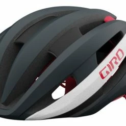 Giro Synthe MIPS II Rennradhelm - Mat Portaro Grey/white/red -Fahrradhelme mit Beleuchtung Verkäufe 200255007 Giro Synthe MIPS road helmet matte portaro grey white red hero main