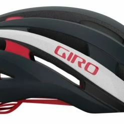Giro Synthe MIPS II Rennradhelm - Mat Portaro Grey/white/red -Fahrradhelme mit Beleuchtung Verkäufe 200255007 Giro Synthe MIPS road helmet matte portaro grey white red left