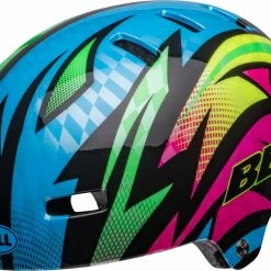Bell SPAN Skaterhelm & Fahrradhelm-gloss Blue/magenta Psycho