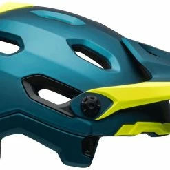 Bell Super DH Spherical MIPS Downhill-Helm - Mat/gloss Blue/hi Viz -Fahrradhelme mit Beleuchtung Verkäufe 210178049 Bell Super DH Spherical mountain helmet matte gloss blue hi viz no chinbar right
