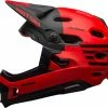 Bell Super DH Spherical MIPS Downhill-Helm - Mat/gloss Red Black Fasthouse -Fahrradhelme mit Beleuchtung Verkäufe 210178052 Bell Super DH Spherical mountain helmet fasthouse matte red black left