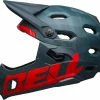Bell Super DH Spherical MIPS Downhill-Helm - Prism Mat Blue/crims -Fahrradhelme mit Beleuchtung Verkäufe 210178055 Bell Super DH Spherical mountain helmet prime matte blue crimson left