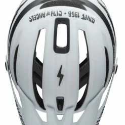 Bell SIXER Mips MTB Fahrradhelm - Mat White Black Fasthouse -Fahrradhelme mit Beleuchtung Verkäufe 210179036 Bell Sixer MIPS mountain helmet fasthouse stripes matte white black top