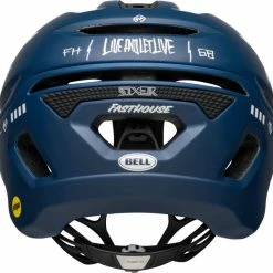 Bell SIXER Mips MTB Fahrradhelm - Matte/gloss Blue/white Fasthouse -Fahrradhelme mit Beleuchtung Verkäufe 210179063 Bell Sixer MIPS mountain helmet fasthouse matte gloss blue white back