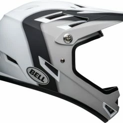 Bell Sanction BMX Downhill-Helm - Matte Black/white Presence -Fahrradhelme mit Beleuchtung Verkäufe 210203025 bell sanction presence matte black white right