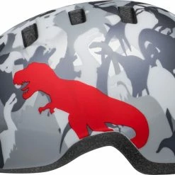 Bell Lil Ripper Kinder Fahrradhelm - Camosaurus -Fahrradhelme mit Beleuchtung Verkäufe 210208027 bell lil ripper camosaurus matte gray silver left