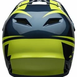 Bell Transfer BMX Downhill-Helm - Blue/hi-viz -Fahrradhelme mit Beleuchtung Verkäufe 210217001 bell transfer full face helmet slice gloss blue yellow back