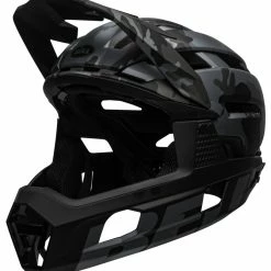 Bell Super Air R Spherical MIPS Downhill/BMX Race Helm- Mat/gloss Black Camo
