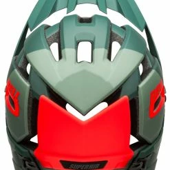 Bell Super Air R Spherical MIPS Downhill/BMX Race Helm- Mat/gloss Green/infrared -Fahrradhelme mit Beleuchtung Verkäufe 210218010 Bell Super Air R Spherical matte gloss green infrared back