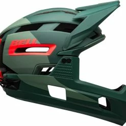 Bell Super Air R Spherical MIPS Downhill/BMX Race Helm- Mat/gloss Green/infrared -Fahrradhelme mit Beleuchtung Verkäufe 210218010 Bell Super Air R Spherical matte gloss green infrared right