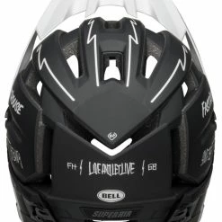 Bell Super Air R Spherical MIPS Downhill/BMX Race Helm- Mat Black/white Fasthouse -Fahrradhelme mit Beleuchtung Verkäufe 210218022 Bell Super Air R Spherical fasthouse matte black white back