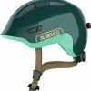 ABUS Smiley 3.0 ACE LED Kinder-Fahrradhelm - Royal Green -Fahrradhelme mit Beleuchtung Verkäufe 677113 SMILEY 3 0 ACE LED ROYAL GREEN SIDE CMYK 3