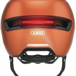 ABUS HUD-Y City- Fahrradhelm - Goldfish Orange -Fahrradhelme mit Beleuchtung Verkäufe 91990 HUD Y GOLDFISH ORANGE REAR CMYK 3