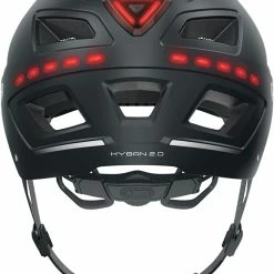 ABUS Hyban 2.0 LED Fahrradhelm - Signal Black Mat -Fahrradhelme mit Beleuchtung Verkäufe ABUS Hyban 2 0 Led Fahrradhelm black mat 3