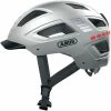 ABUS Hyban 2.0 LED Fahrradhelm - Signal Silver Shiny