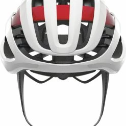 Fahrradhelme mit Beleuchtung Verkäufe -Fahrradhelme mit Beleuchtung Verkäufe Abus Airbreaker Rennradhelm cycling helmet white red 2