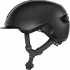ABUS HUD-Y City- Fahrradhelm - Velvet Black -Fahrradhelme mit Beleuchtung Verkäufe Abus Hud y city stadt fahrradhelm ebike helm flower velvet black 1