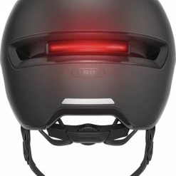 ABUS HUD-Y City- Fahrradhelm - Velvet Black 10 ABUS HUD-Y City- Fahrradhelm - Velvet Black -Fahrradhelme mit Beleuchtung Verkäufe Abus Hud y city stadt fahrradhelm ebike helm flower velvet black 3