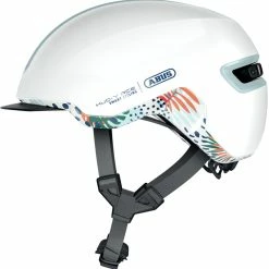 ABUS HUD-Y City- Fahrradhelm - Flower White Shiny