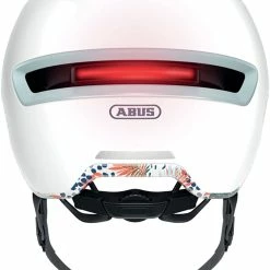 ABUS HUD-Y City- Fahrradhelm - Flower White Shiny -Fahrradhelme mit Beleuchtung Verkäufe Abus Hud y city stadt fahrradhelm ebike helm flower white L 3