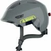 ABUS Smiley 3.0 ACE LED Kinder-Fahrradhelm - Shiny Grey -Fahrradhelme mit Beleuchtung Verkäufe Abus Smiley 3 0 Ace kinder fahrradhelm shiny grey 0