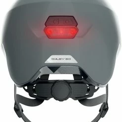 ABUS Smiley 3.0 ACE LED Kinder-Fahrradhelm - Shiny Grey -Fahrradhelme mit Beleuchtung Verkäufe Abus Smiley 3 0 Ace kinder fahrradhelm shiny grey 3