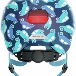 ABUS Smiley 3.0 LED Kinder-Fahrradhelm - Blue Car -Fahrradhelme mit Beleuchtung Verkäufe Abus Smiley 3 0 LED kinder fahrradhelm blue car 3