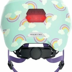 ABUS Smiley 3.0 LED Kinder-Fahrradhelm - Blue Rainbow -Fahrradhelme mit Beleuchtung Verkäufe Abus Smiley 3 0 LED kinder fahrradhelm blue rainbow 3
