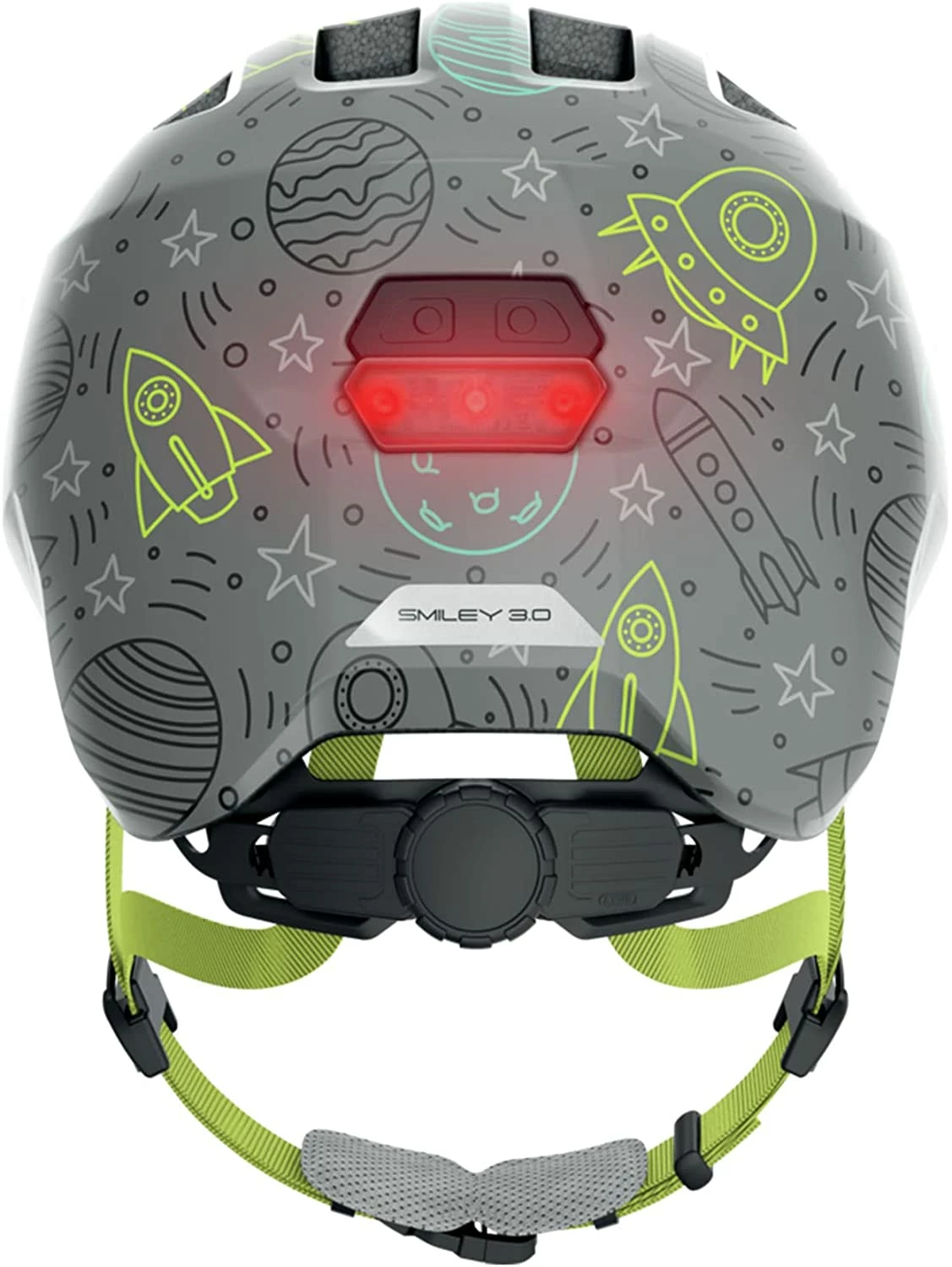 ABUS Smiley 3.0 LED Kinder-Fahrradhelm - Grey Space 5 ABUS Smiley 3.0 LED Kinder-Fahrradhelm - Grey Space – Bild 3