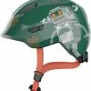 ABUS Smiley 3.0 Kinder-Fahrradhelm - Green Robo Shiny -Fahrradhelme mit Beleuchtung Verkäufe Abus Smiley 3 0 kinder fahrradhelm green robo 1