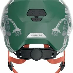 ABUS Smiley 3.0 Kinder-Fahrradhelm - Green Robo Shiny -Fahrradhelme mit Beleuchtung Verkäufe Abus Smiley 3 0 kinder fahrradhelm green robo 3