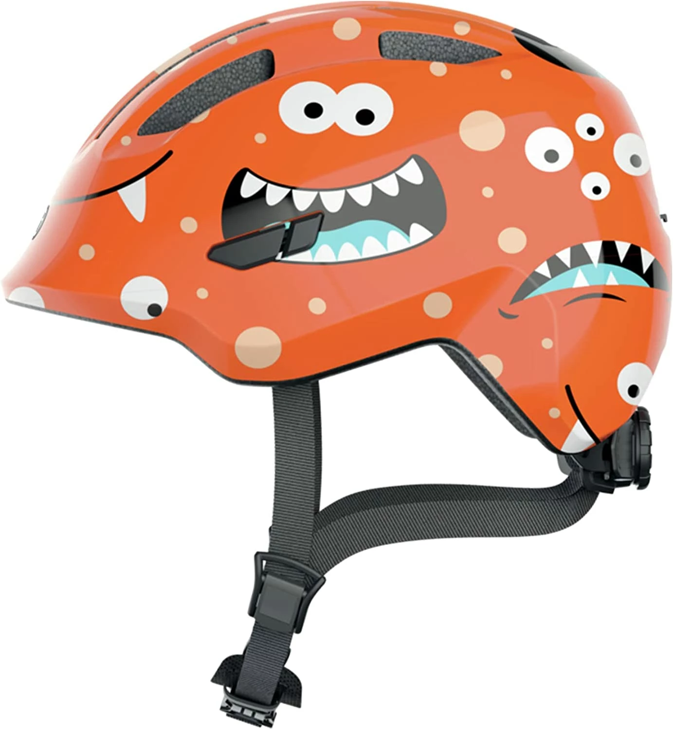 ABUS Smiley 3.0 Kinder-Fahrradhelm - Orange Monster 3 ABUS Smiley 3.0 Kinder-Fahrradhelm - Orange Monster