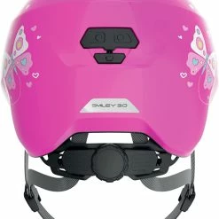 ABUS Smiley 3.0 Kinder-Fahrradhelm - Pink Butterfly -Fahrradhelme mit Beleuchtung Verkäufe Abus Smiley 3 0 kinder fahrradhelm pink butterfly 3