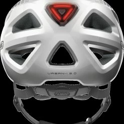 ABUS Urban-I 3.0 City & E-Bike Fahrradhelm - Signal Silver -Fahrradhelme mit Beleuchtung Verkäufe Abus Urban I 3 0 signal silver fahrradhelm 3