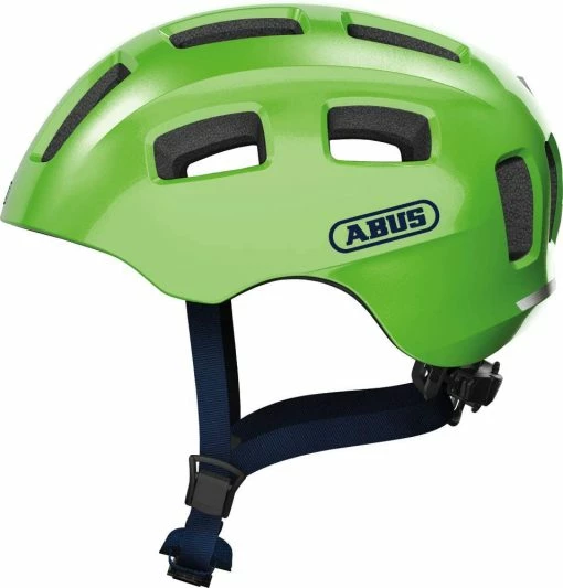 ABUS Youn-I 2.0 Junior-Fahrradhelm - Sparkling Green -Fahrradhelme mit Beleuchtung Verkäufe Abus Youn I 2 0 Kinderfahrradhelm sparkling green 1