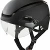 Alpina Altona V Visier-Fahrradhelm - Black Stealth Matt -Fahrradhelme mit Beleuchtung Verkäufe Alpina Altona V fahrradhelm mit Visier balck schwarz 1