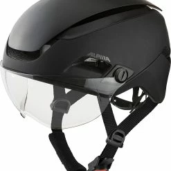 Alpina Altona V Visier-Fahrradhelm - Black Stealth Matt