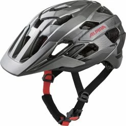 Alpina Anzana Fahrradhelm - Dark Silver Black Red