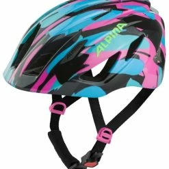Alpina Pico Flash Kinder Fahrradhelm - Neon Blue-pink Gloss (glänzend)