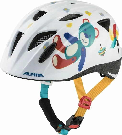 Alpina Ximo Kinder Fahrradhelm - White Bear Gloss -Fahrradhelme mit Beleuchtung Verkäufe Alpina ximo Kinderfahrradhlem white bear Gloss 1