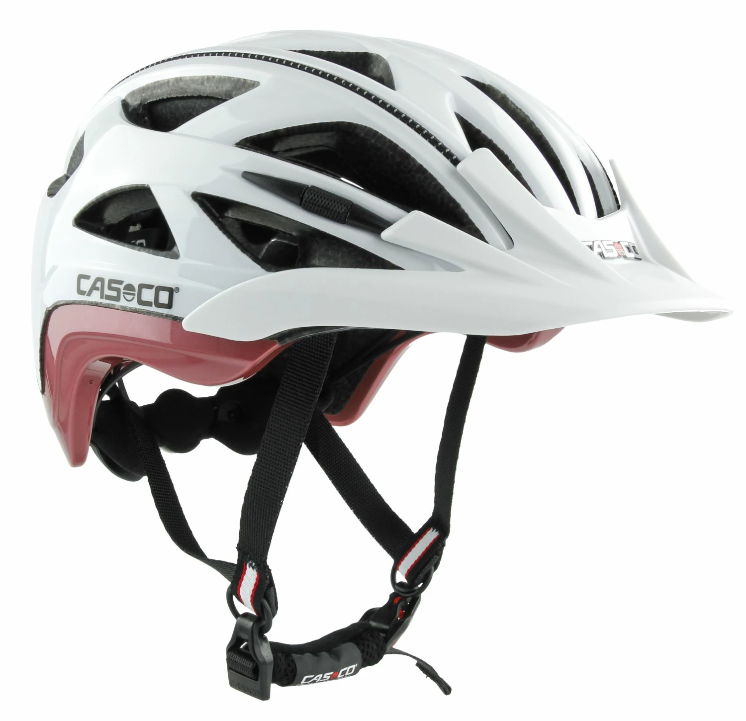 CASCO Activ 2 Fahrradhelm - Weiss Englisch Rose 4 CASCO Activ 2 Fahrradhelm - Weiss Englisch Rose – Bild 2