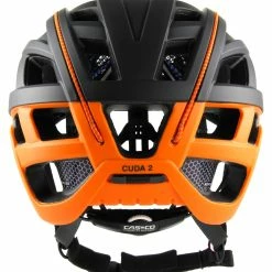 CASCO Cuda 2 Fahrradhelm - Schwarz Orange Matt 9 CASCO Cuda 2 Fahrradhelm - Schwarz Orange Matt -Fahrradhelme mit Beleuchtung Verkäufe CASCO CUDA2 Black Orange back rgb 300dpi 04 1646