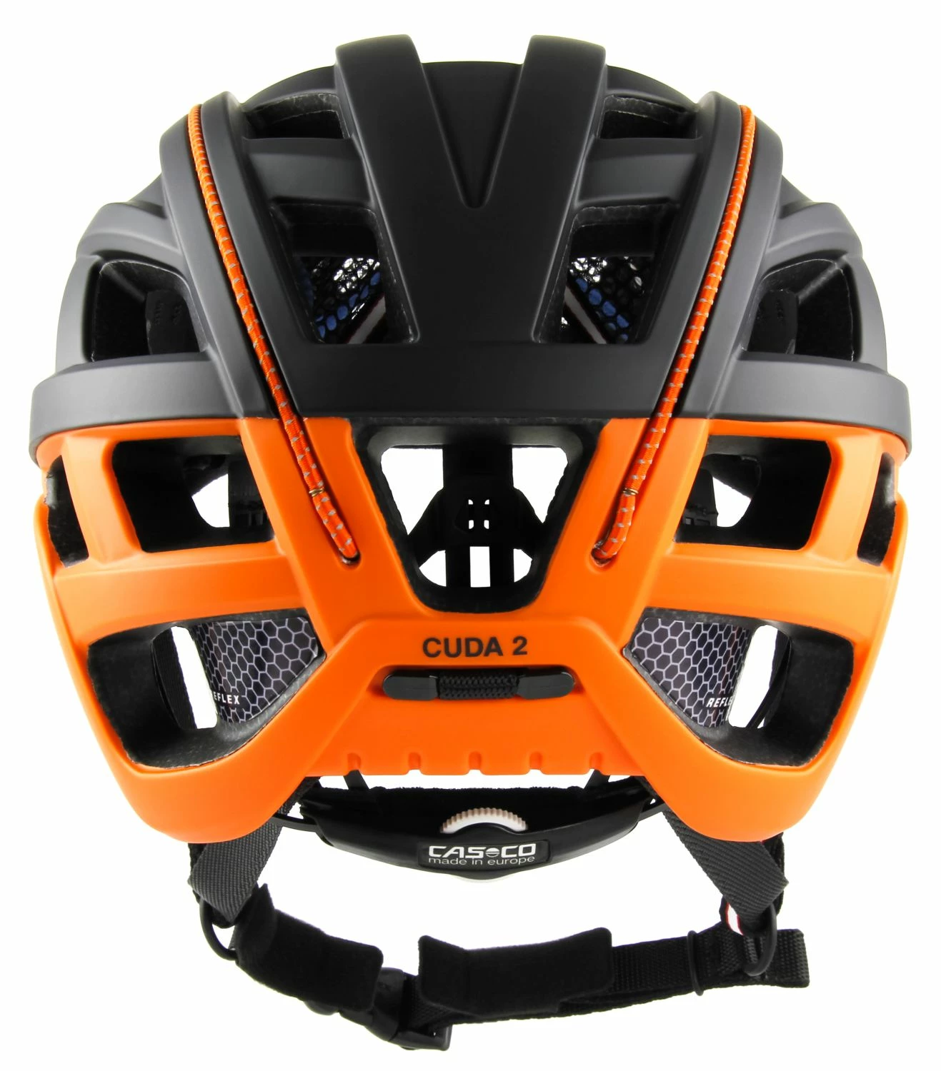 CASCO Cuda 2 Fahrradhelm - Schwarz Orange Matt 6 CASCO Cuda 2 Fahrradhelm - Schwarz Orange Matt – Bild 4