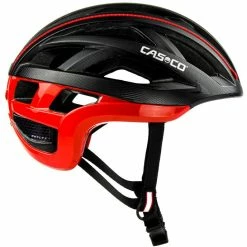 CASCO Cuda2 Strada Rennradhelm - Schwarz-rot-Struktur