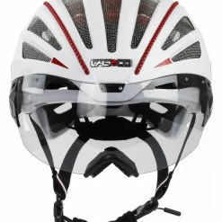 CASCO SPEEDairo 2 Visier-Rennradhelm-white -Fahrradhelme mit Beleuchtung Verkäufe CASCO SPEEDairo 2 RS VAUTRON Visier White Struktur front 04 1577