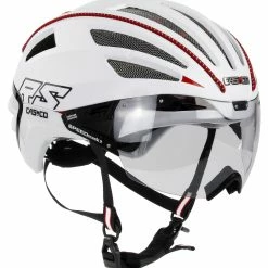 CASCO SPEEDairo 2 Visier-Rennradhelm-white -Fahrradhelme mit Beleuchtung Verkäufe CASCO SPEEDairo 2 RS VAUTRON Visier White Struktur persp 04 1577