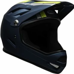 Bell Sanction BMX Downhill-Helm - Matte Blue/hi-viz -Fahrradhelme mit Beleuchtung Verkäufe Downhill BMX Helm210203017 bell sanction full face helmet agility matte blue hi viz 2
