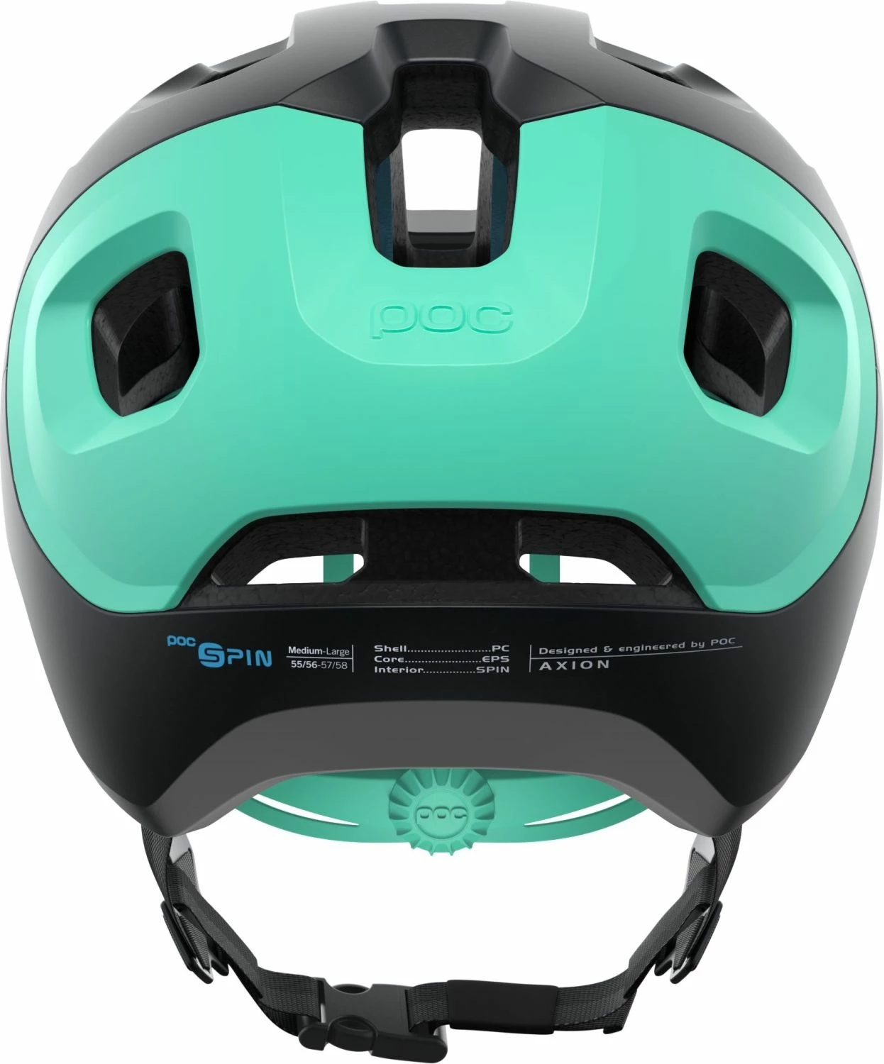 POC Axion Spin MTB-Fahrradhelm-Helm - Uranium Black/Fluorite Green Matt 6 POC Axion Spin MTB-Fahrradhelm-Helm - Uranium Black/Fluorite Green Matt – Bild 4