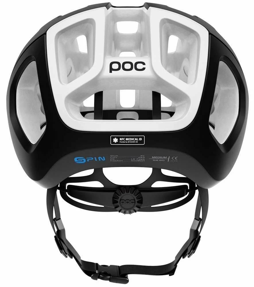POC Ventral Air Spin NFC Rennradhelm -Uranium Black/Hydrogen White 6 POC Ventral Air Spin NFC Rennradhelm -Uranium Black/Hydrogen White – Bild 4